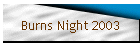 Burns Night 2003